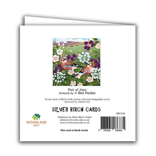 Blank Greeting Card ''Pair of Jays"