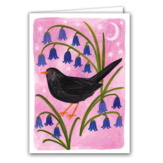 Blank Greeting Card ''Blackbird"