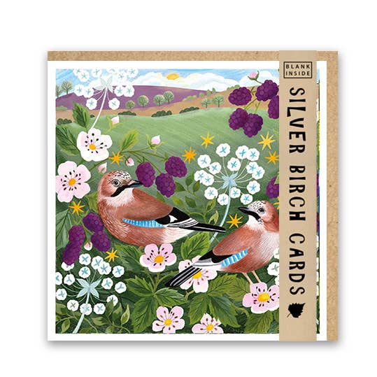 Blank Greeting Card ''Pair of Jays"