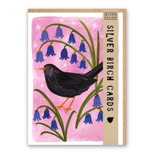 Blank Greeting Card ''Blackbird"