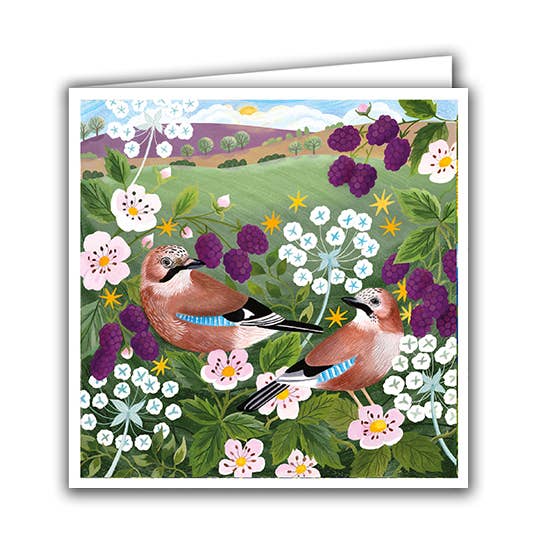 Blank Greeting Card ''Pair of Jays"