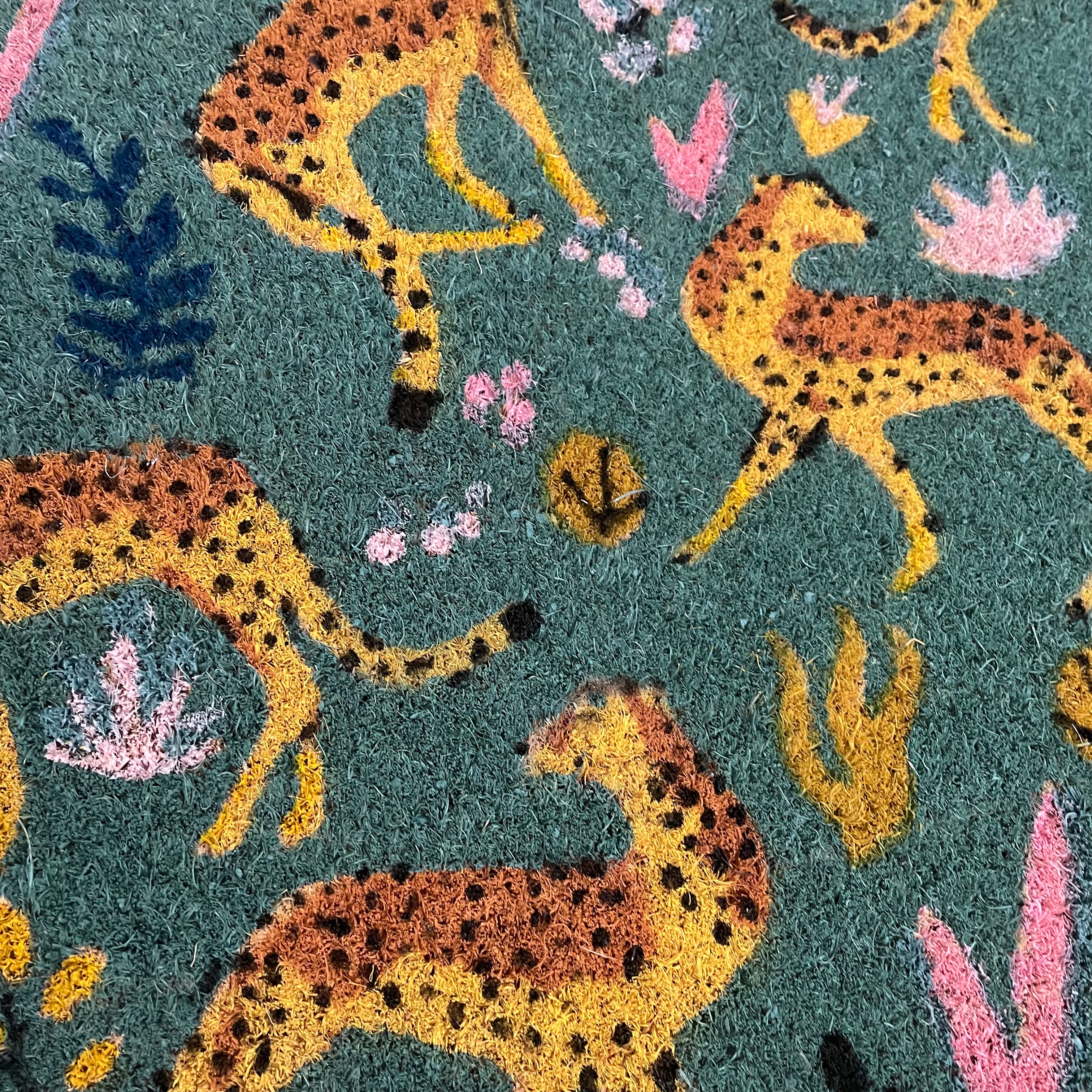 Cheetah Coir Doormat