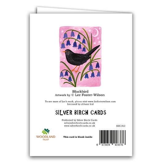 Blank Greeting Card ''Blackbird"