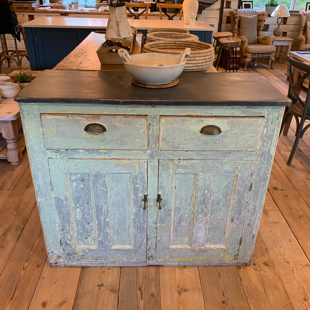Green Painted Vintage Sideboard