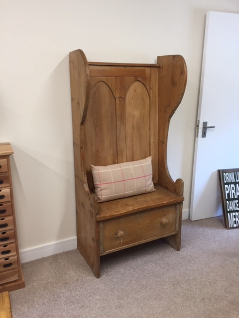 Antique Pine Pew