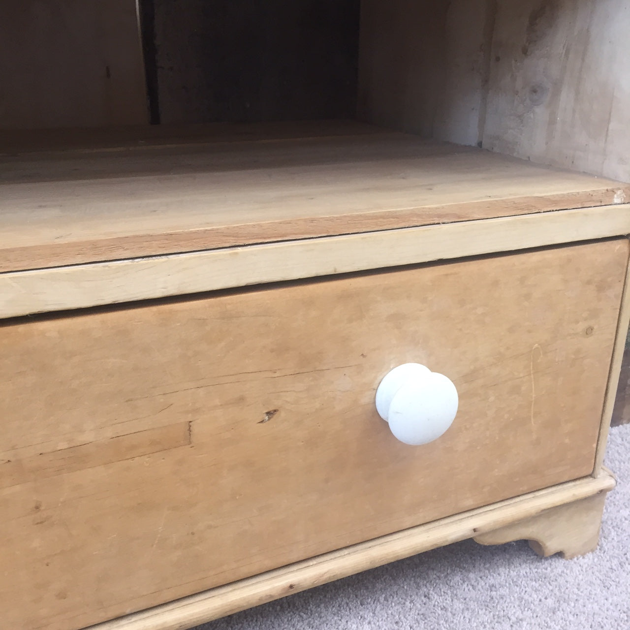 Vintage Pine T.V Unit Chest.