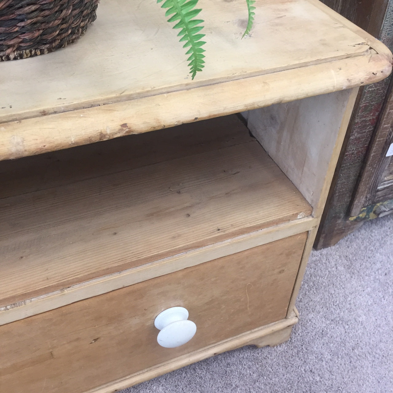 Vintage Pine T.V Unit Chest.