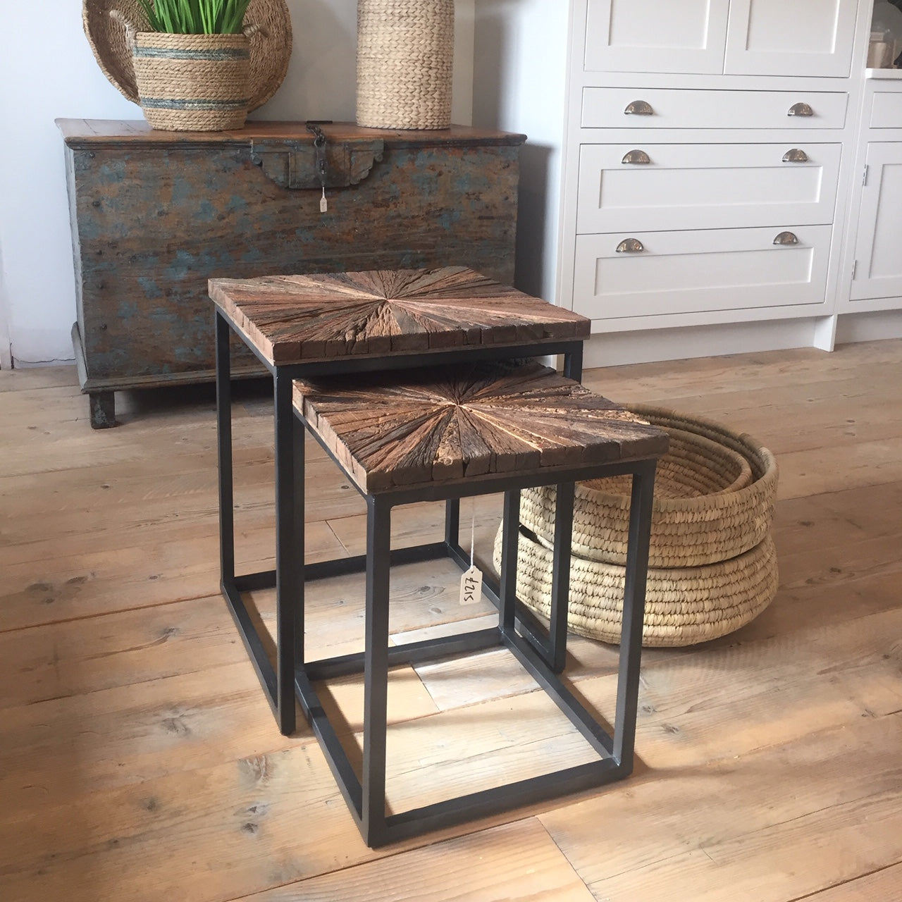 Reclaimed Set/2 Side Tables.