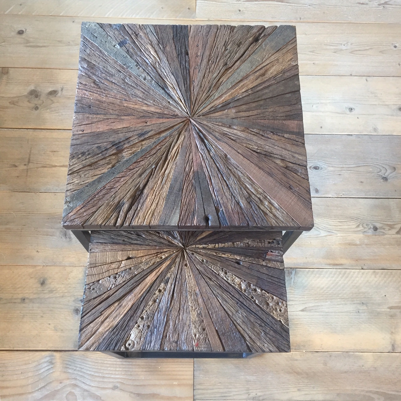 Reclaimed Set/2 Side Tables.