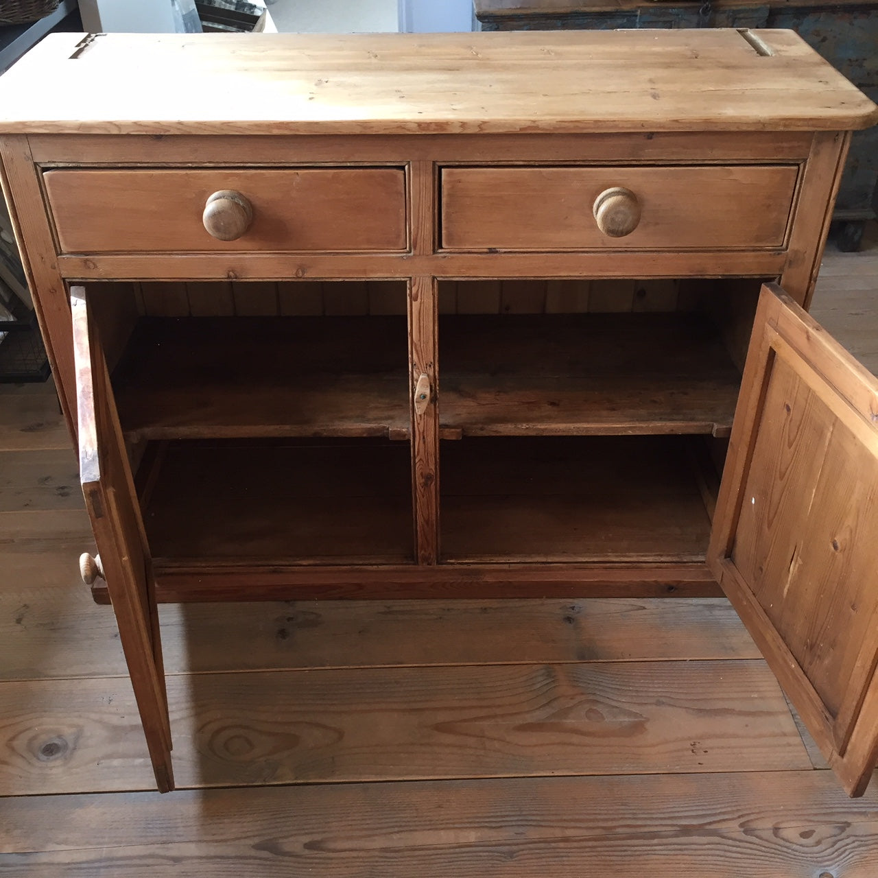 Victorian Pine Sideboard.