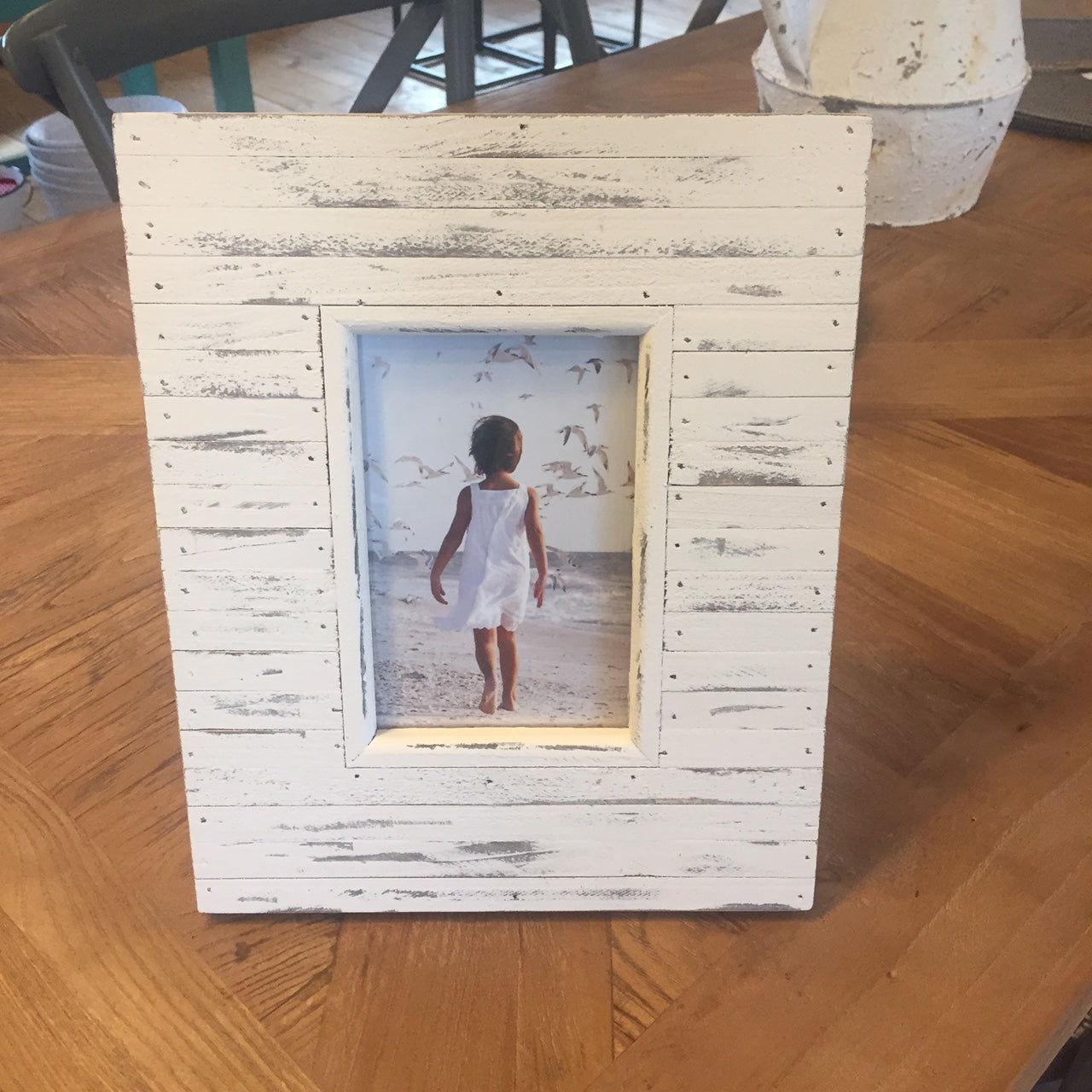 White Washed Photo Frame 6x4