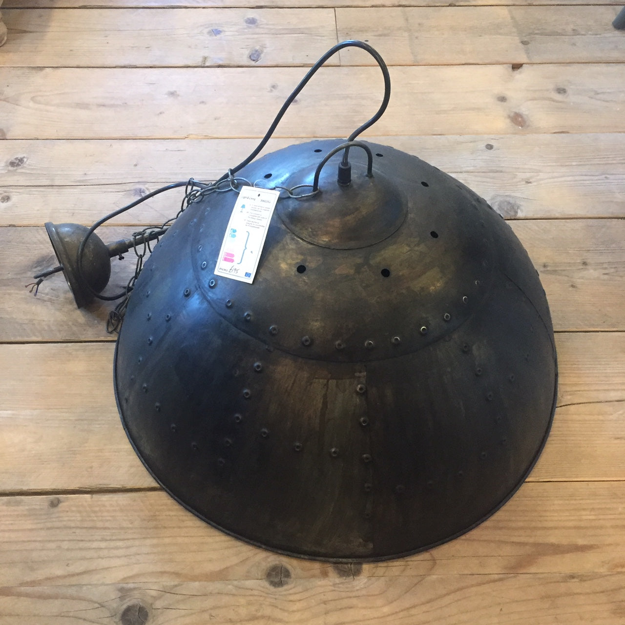 Large Industrial Pendant Light.