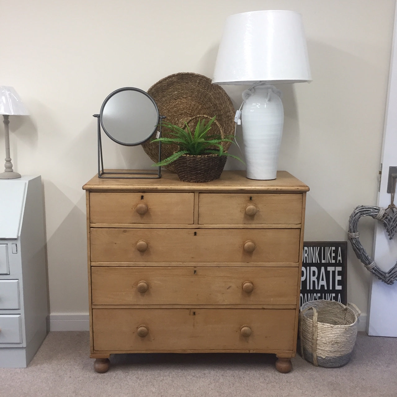 Antique Pine Chest of Drawers