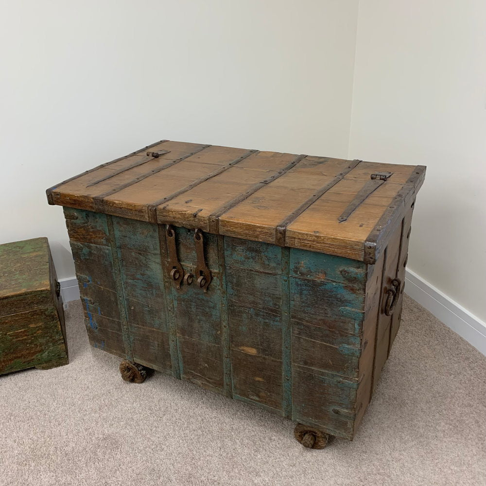 Indian Antique Teak Storage Chest