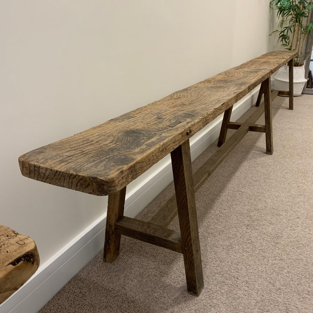Vintage Trestle Bench