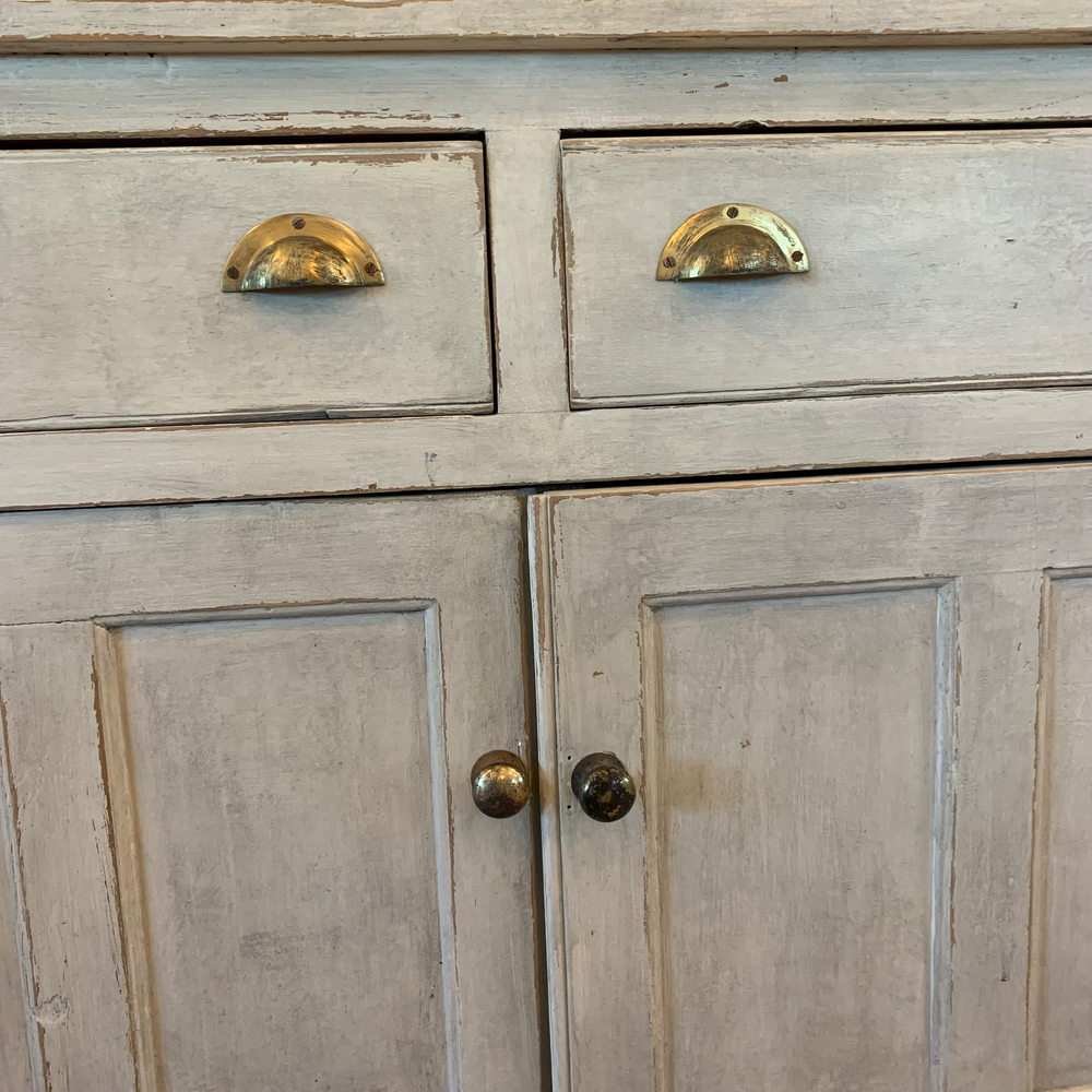 White Distressed Vintage Sideboard